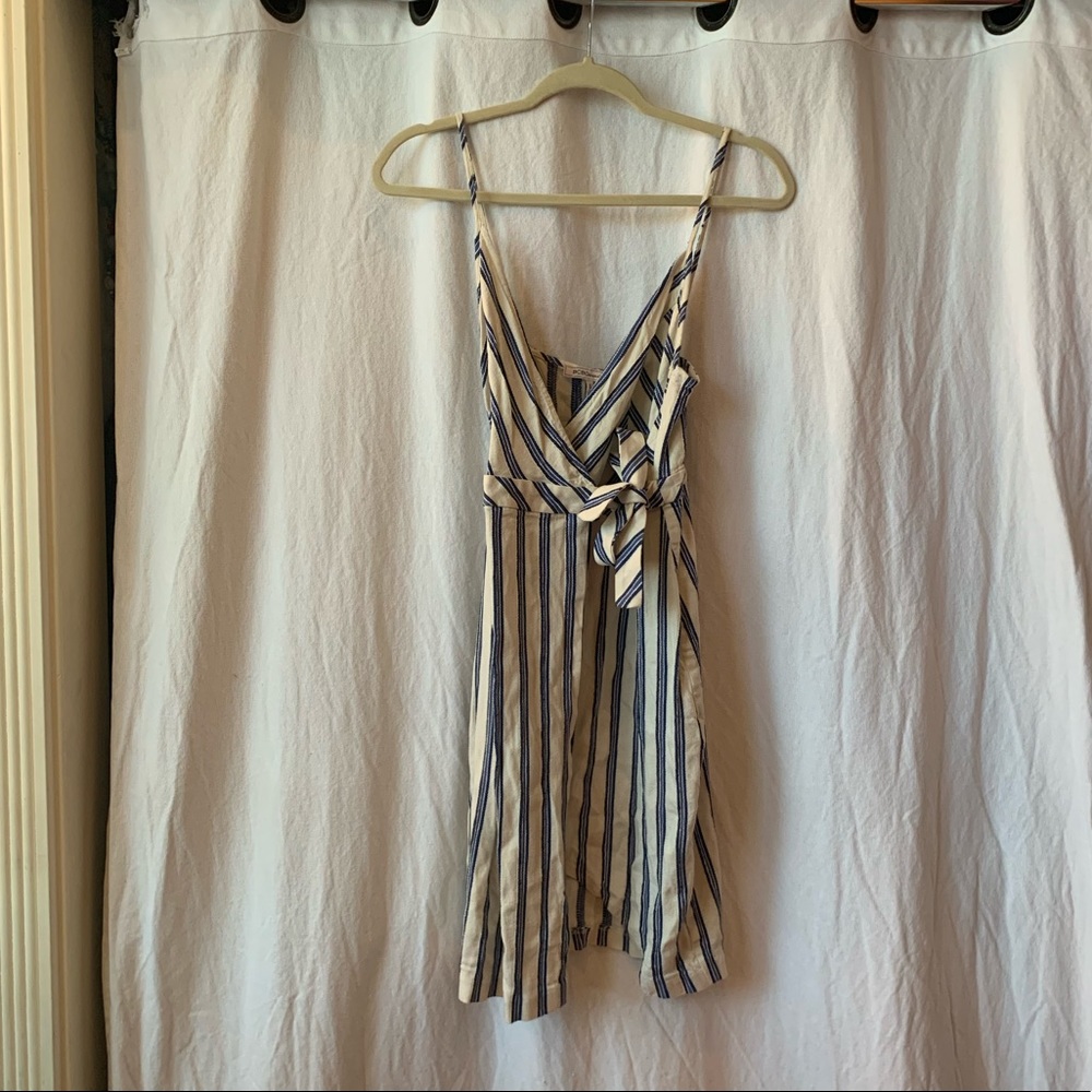 BCBG Generation Dress White and Blue Striped